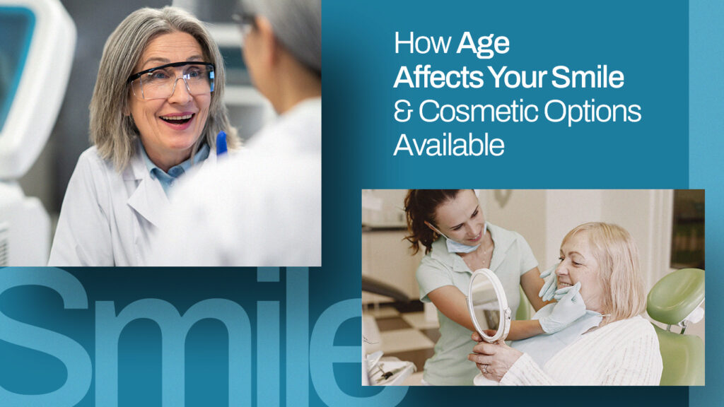 Senior patient discussing cosmetic dentistry and smile improvement options